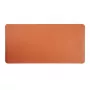 Tapete de secretária grande em PVC e couro LUMIVIDA HS084936, 1200x600 mm, laranja