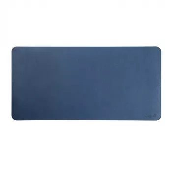 Tapete de secretária grande em PVC e couro LUMIVIDA 1200x600 mm azul