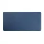 Tapete de secretária grande em PVC e couro LUMIVIDA 1200x600 mm azul