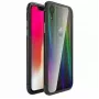Capa Bumper Híbrida Aurora Luphie Apple iPhone XR Moldura de alumínio + TPU Preta Transparente