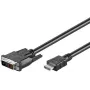M-CAB Wentronic Goobay Cabo HDMI para DVI-D, preto, 3 m - ficha HDMI de 19 pinos para ficha DVI-D (18+1) (50581)
