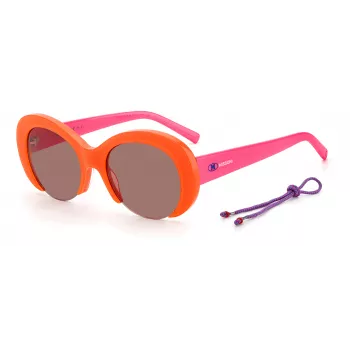 Óculos de sol de mulher M MISSONI MMI0071S09Z preto cinzento geométricos acetato 52mm