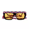 Óculos de sol de mulher M Missoni MMI0086S807 preto cinzento quadrados acetato 57mm