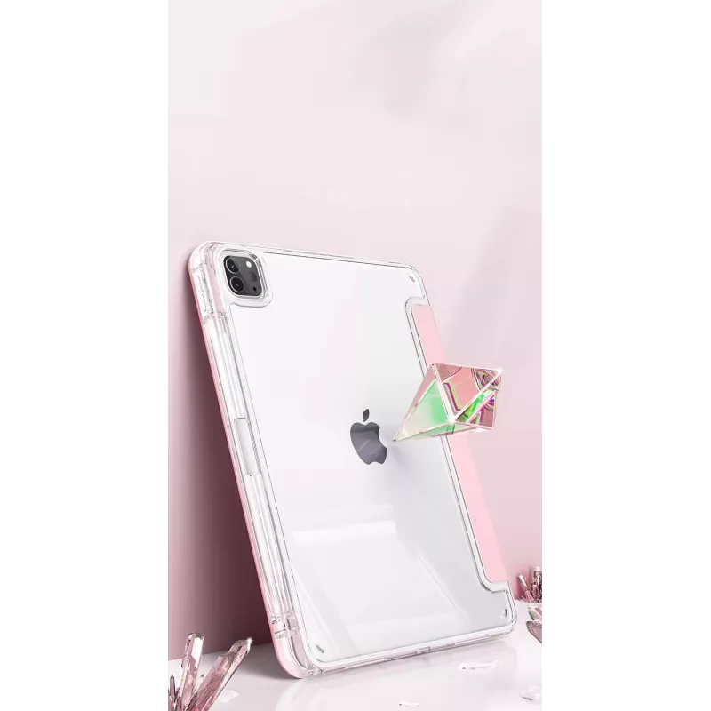 Capa MACHINO TAB para iPad Pro 2/3/4 11 2020/2021/2022 e iPad Air 4/5 10.9 e iPad Air 11 (2024) Rosa