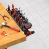 Organizador de ferramentas de parede MACLEAN MC-141 com 20 recipientes e 11 ganchos, preto/vermelho, 800x400x195 mm
