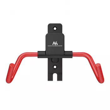 MACLEAN MC-172 Suporte de bicicleta horizontal para parede, aço, 30 kg de carga, ângulo ajustável, dobrável, preto