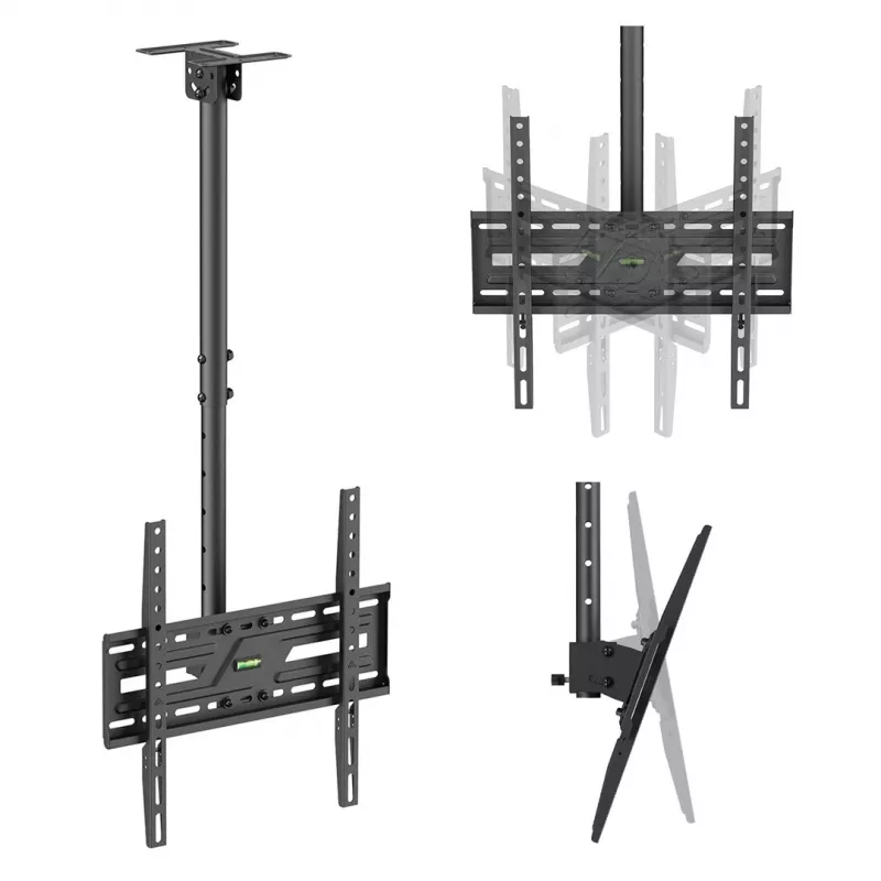 MACLEAN MC-175 Suporte de teto para televisor 37–75 polegadas, 50 kg, VESA 400x400, preto