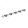Maclean MC-185 Organizador de ferramentas de parede para ferramentas de jardim e esfregonas, aço, 60 cm, 20 kg de carga, com ganchos