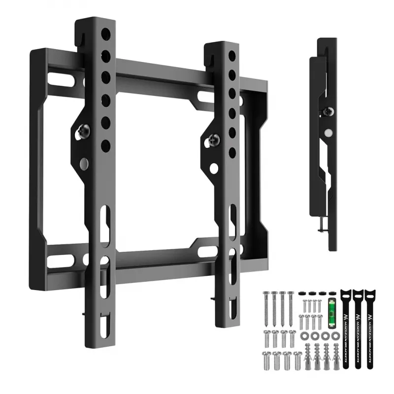 MACLEAN MC-186 suporte de parede para TV inclinável para ecrãs de 13-43 polegadas, VESA 200x200, 45 kg, preto