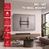 Suporte de parede inclinável para TV MACLEAN MC-187 para ecrãs 32-75 polegadas, VESA até 400x400, 45 kg, preto