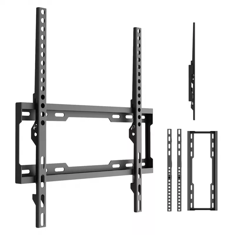Suporte de parede inclinável para TV MACLEAN MC-187 para ecrãs 32-75 polegadas, VESA até 400x400, 45 kg, preto