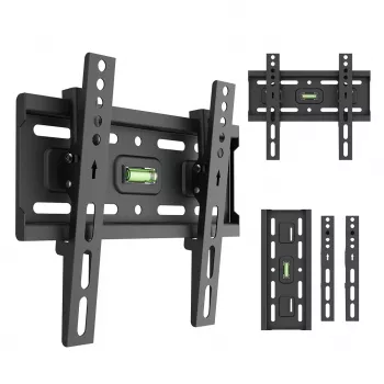 MACLEAN MC-189 Suporte de parede para TV inclinável para ecrãs de 13-43 polegadas, VESA 200x200, 45 kg, preto