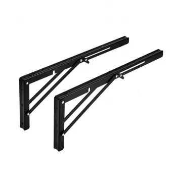 Suportes de prateleira de parede dobráveis Maclean MC-195, 300-600 mm, máx. 50 kg, 2 unid.