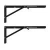 Maclean MC-196 suportes dobráveis para prateleiras de parede, 350-700 mm, máx. 50 kg, 2 un.