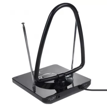 Maclean MCTV-963 Antena interior de alto ganho de baixo ruído Digital Analógica Freeview FM DVB Strong 45dB DVB-T/T2 H.265 HEVC