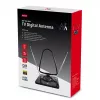 Maclean MCTV-963 Antena interior de alto ganho de baixo ruído Digital Analógica Freeview FM DVB Strong 45dB DVB-T/T2 H.265 HEVC