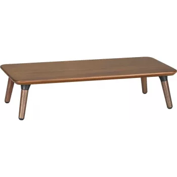 Suporte de madeira para monitor/portátil Maclean, (500x240x120mm), nogueira preto, máx. 20kg, MC-930