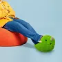 Aquecedor de pés Mad Monkey dinossauro - Aquecedor de pés elétrico com 3 níveis de aquecimento, proteção contra sobreaquecimento, desligamento automático de 90 minutos, peluche macio, verde