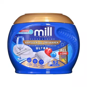 MADONIS conjunto de detergente para máquina de lavar louça Mill - 3 peças (detergente para louça limão, líquido para máquina de lavar louça, sal)