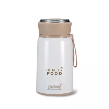 Maestro MR-1646-80 Termo de refeições 0,8 L Garrafa térmica de aço inoxidável para alimentos com colher dobrável