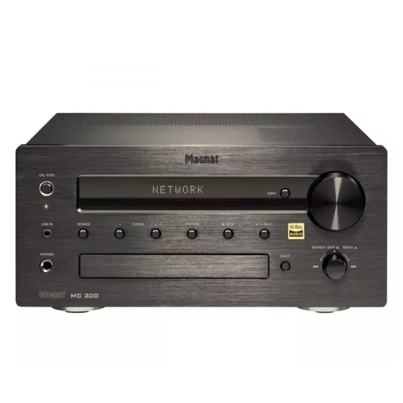 MAGNAT MC-200 amplificador estéreo com Bluetooth 5.0, Wi-Fi, DAB+ e entrada Phono MM