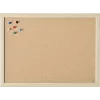 Magnetoplan Quadro de cortiça com moldura de madeira 1000 x 600 mm, cortiça natural prensada, autorregenerador, montagem na parede, para afixar notas, memorandos e fotografias (121924)