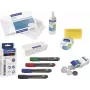 Conjunto de acessórios para quadro branco MAGNETOPLAN HOLTZ 12299 - Multicolor (Preto, Azul, Verde, Vermelho) com marcadores, ímanes, apagador, pano de limpeza e líquido de limpeza