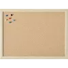 MAGNETOPLAN HOLTZ Cortiça com moldura de madeira 800 x 600 mm, cortiça natural, quadro de cortiça para parede para notas, memorandos e fotos (121923)
