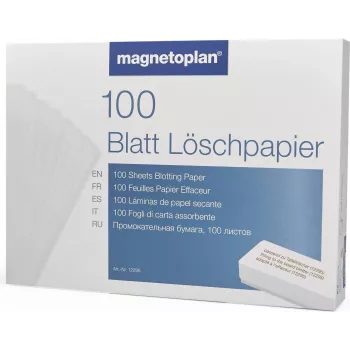 MAGNETOPLAN HOLTZ papel de apagar para apagador de quadro cinzento 100 folhas (12296)