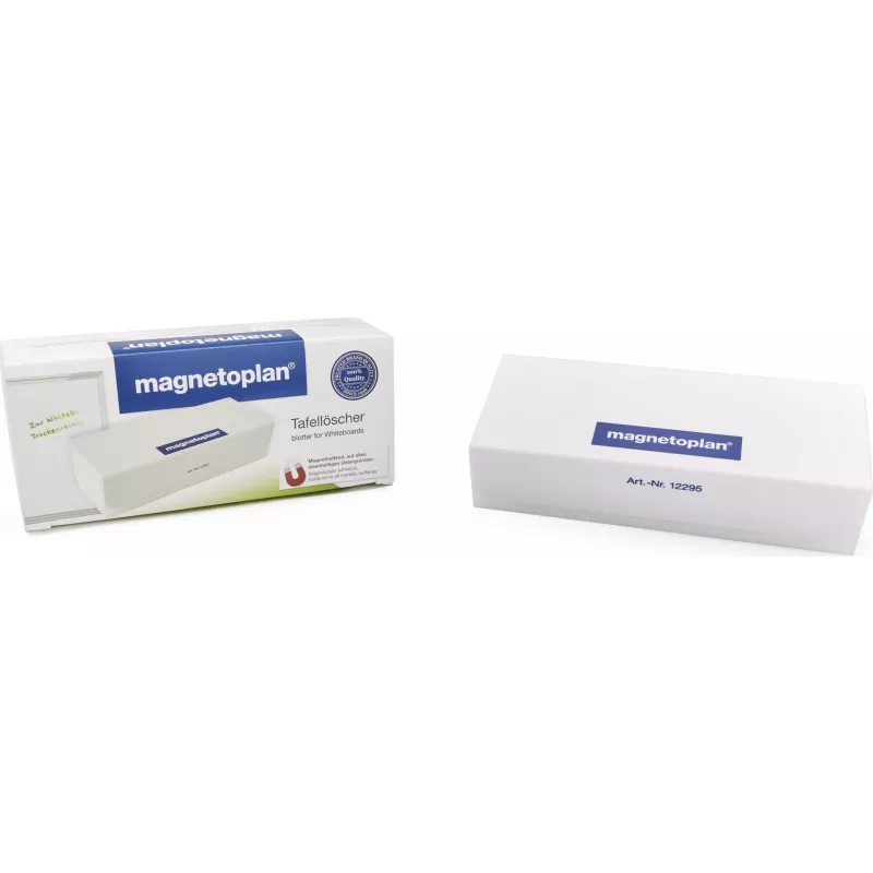 Apagador magnético para quadro branco MAGNETOPLAN HOLTZ com papel substituível, cinzento (12295)