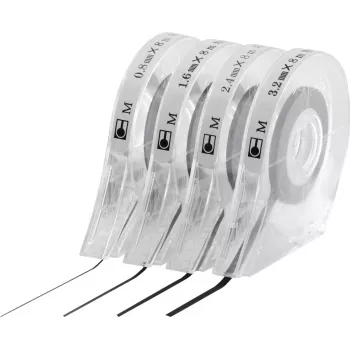 Fita de marcação autoadesiva MAGNETOPLAN HOLTZ, preta, 2,4 mm x 8 m, para quadros de planeamento, 1 rolo (40103)