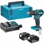 MAKITA 18V Brushless berbequim aparafusador de percussão DHP485RAJ 50/27Nm 2x2.0Ah LXT