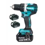 Aparafusadora sem escovas Makita DDF484RT3J 18V com 3 baterias de 5,0Ah, 54 Nm
