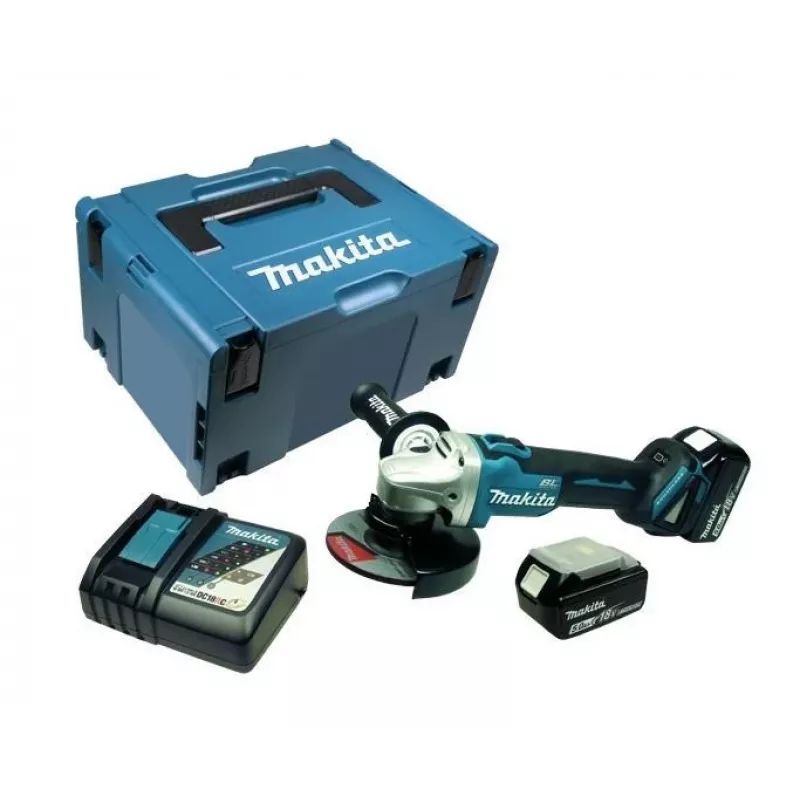 Rebarbadora angular sem escovas com bateria Makita DGA506RTJ 18V LXT 125mm 8500 RPM
