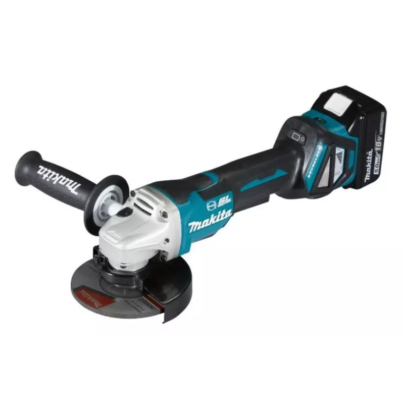 Rebarbadora angular sem fio Makita DGA518RTJU 125 mm 8500 rpm 18V 5,0Ah Li-Ion