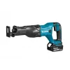 Serra sabre sem fio Makita DJR186RTE 18V LXT com 2 baterias de 5,0Ah, carregador rápido e mala Makpac