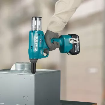 Rebitadeira sem fio Makita DRV150ZJ 18V LXT Brushless (apenas máquina, 10 kN, 2,4-4,8 mm, mala Makpac)