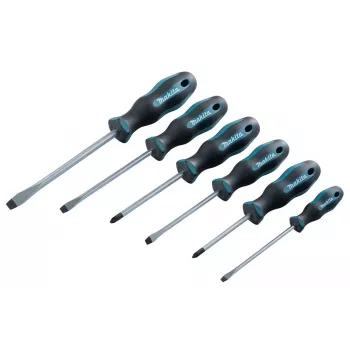 Makita E-10512 conjunto de chaves de fendas, 6 peças (fenda/Pozidriv)