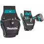 Makita E-15154 Ultimate Series coldre para brocas, poliéster 1680D de alta resistência, preto com detalhes azuis, tamanho universal para aparafusadoras sem fio e chaves de impacto