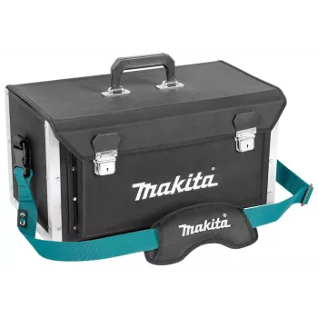 Bolsa de transporte aberta para ferramentas MAKITA E-15394 50/25, 20 bolsos, carga 15 kg, preto/azul