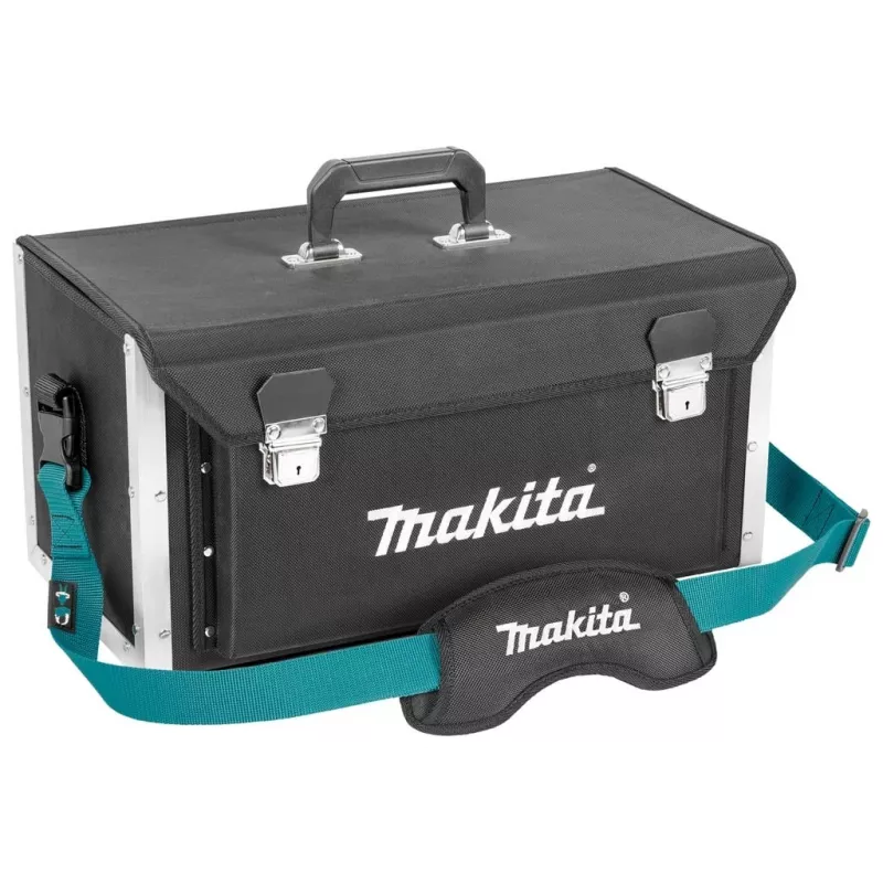 Bolsa de transporte aberta para ferramentas MAKITA E-15394 50/25, 20 bolsos, carga 15 kg, preto/azul