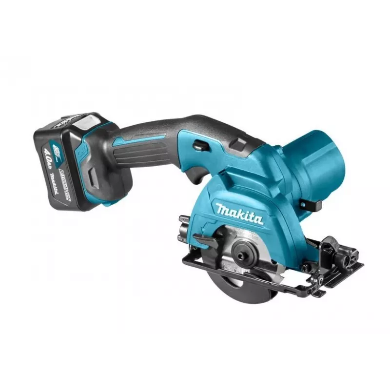 Serra circular manual sem fio Makita HS301DSME 12V Max CXT 85mm com 2 baterias de 4,0Ah, carregador e mala Makpac