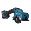 Serra circular manual sem fio Makita HS301DSME 12V Max CXT 85mm com 2 baterias de 4,0Ah, carregador e mala Makpac