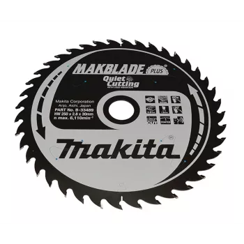 Disco de serra MAKITA MAKBLADE PLUS 250x30x40T madeira