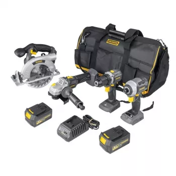 Makita NOVO CONJUNTO DE FERRAMENTAS 4-TEILIGES 18V LXT Kit combinado sem escovas (2x4,0Ah)