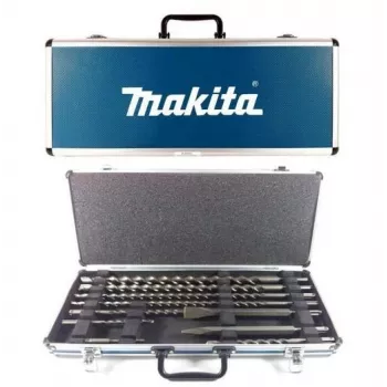 Conjunto de brocas e cinzéis SDS-Plus MAKITA 10 peças mala de alumínio D-42385