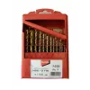 Conjunto de Brocas de Titânio MAKITA HSS-G TiN 19 peças 1-10 mm