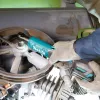 Makita WR100DSA 12V CXT Conjunto de chave de roquete sem fio 1/4 polegadas e 3/8 polegadas, 47,5 Nm, bateria 2,0 Ah, carregador, luz LED