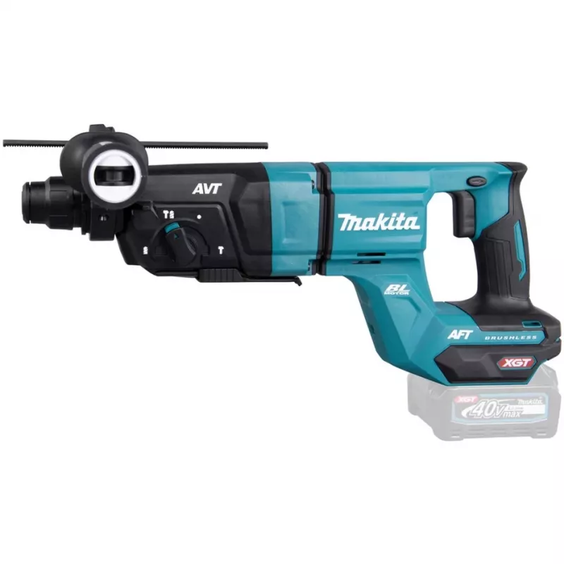 Martelo perfurador a bateria Makita XGT HR007GZ, 40V Max, SDS-PLUS, apenas máquina (azul/preto)
