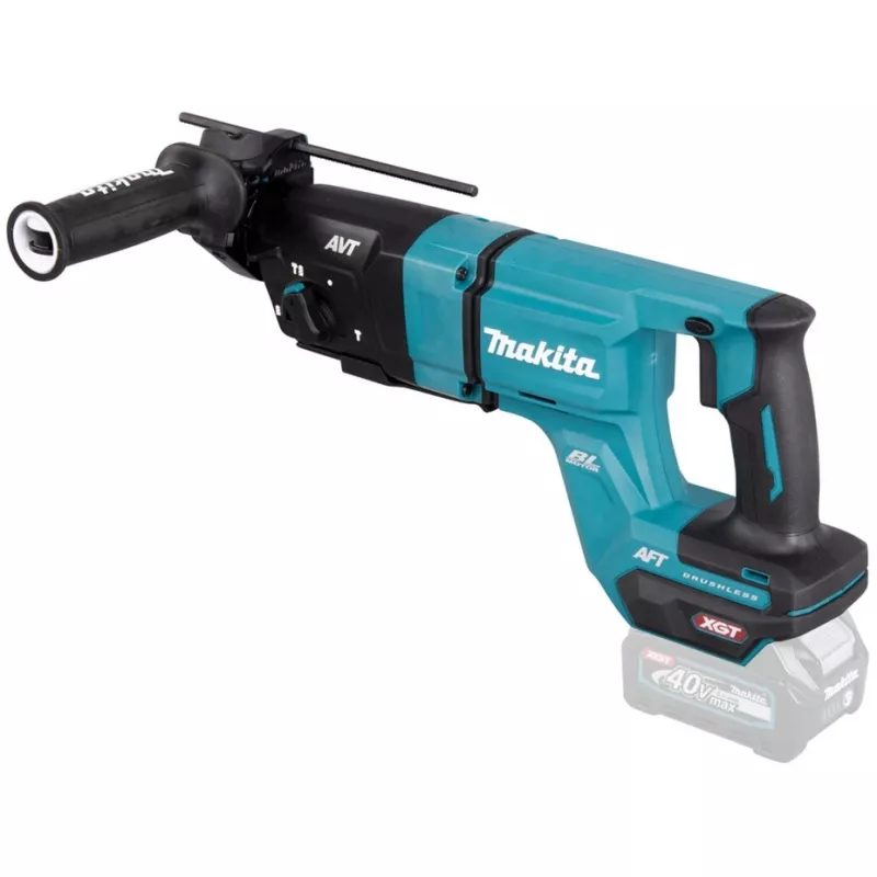 Martelo perfurador a bateria Makita XGT HR007GZ, 40V Max, SDS-PLUS, apenas máquina (azul/preto)